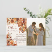 Invitation Tomber dans l'amour Floral Fête des mariées Party  (Debout devant)