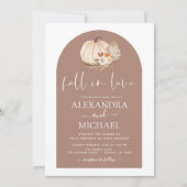 Invitation Tomber dans l'amour Mariage blanc Citrouille Terra (Devant)