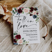 Invitation Tomber dans l'amour Marine Nuptiale Douche Invitat