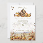 Invitation Tomber dans l'amour Ours Aventure Élégant Baby sho (Devant)