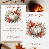 Invitation Tomber dans l'amour Pays Citrouille Fête des marié