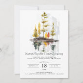 Invitation Tomber dans l'amour | Rustic Autumn Mariage (Devant)