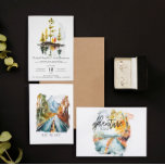 Invitation Tomber dans l'amour | Rustic Autumn Mariage<br><div class="desc">Cette palette d'automne moelleuse aux jaunes à feuillage persistant, dorés, rouges et bleus poussiéreux est certainement automnale et rustique. Les tons terreux classiques sont parfaits lorsque les arbres changent de couleur, les jours sont chauds, et les nuits cool... donc, convient pour les fêtes d'automne! Les tonalités boisées sont époustouflantes pour...</div>