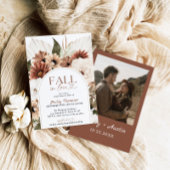 Invitation Tomber Dans L'Amour Rustique Boho Fête des mariées