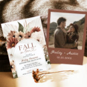 Invitation Tomber Dans L'Amour Rustique Boho Fête des mariées