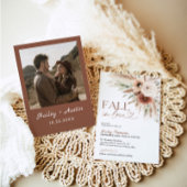 Invitation Tomber Dans L'Amour Rustique Boho Fête des mariées