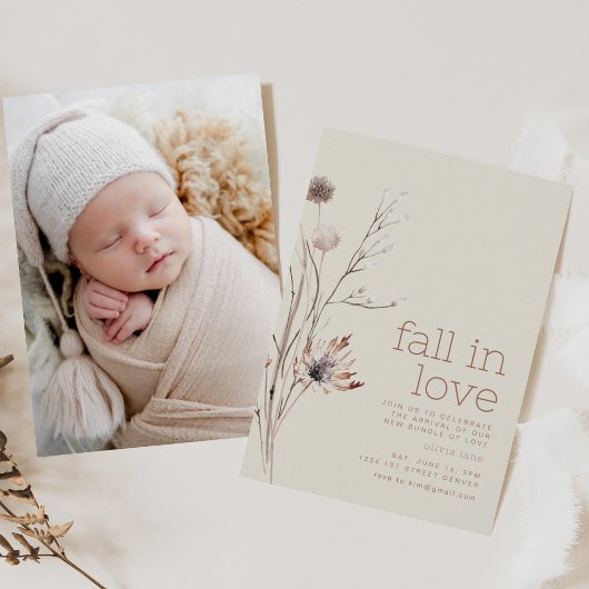 Invitation Tomber dans l'amour Sip d'automne et voir l'invita