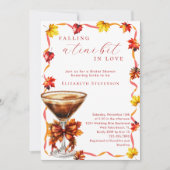 Invitation Tomber Un Peu Tini Dans Love Fête des mariées Mart (Devant)