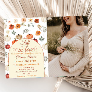 Invitation Tombez Amoureux Citrouille Rustique Photo de Baby