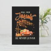 Invitation Tombez amoureux de Jésus, Il ne part jamais Joyeux (Debout devant)