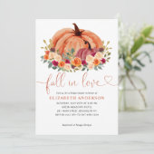 Invitation Tombez amoureux de la citrouille en terre cuite Fê (Debout devant)