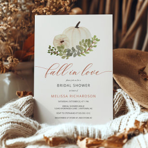 Invitation Tombez amoureux de la douche de mariage botanique