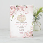 Invitation Tombez amoureux de la fête prénuptiale de citrouil (Debout devant)