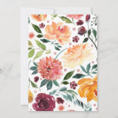 Invitation Tombez amoureux de la Marsala citrouill (Dos)