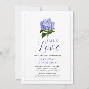Invitation Tombez amoureux de Lavande Hydrangea Baby Shower