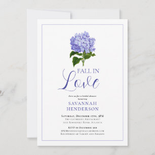 Invitation Tombez amoureux de Lavande Hydrangea Baby Shower