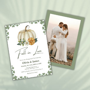 Invitation Tombez amoureux Fête de fiançailles Citrouille Ver