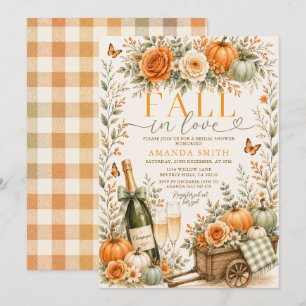 Invitation Tombez amoureux Fête Florale Automne Fille Enterre