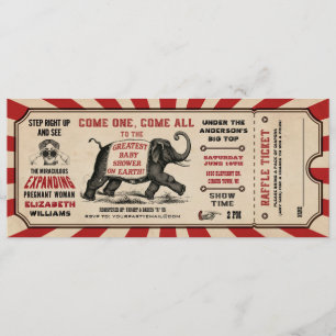 Invitation Tombola d'invitations de billet de baby shower de