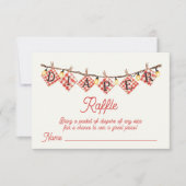 Invitation tombole de baby shower de bébé-Q (Devant)