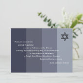 Invitation Tonal Gray Bar Mitzvah (Debout devant)
