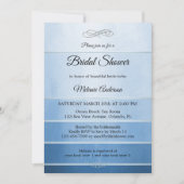 Invitation Tonalité Bleu Argent sur Fête des mariées Tone (Devant)