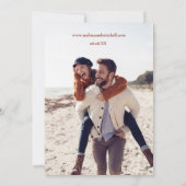 Invitation Tone Terre Boho Arc-en-ciel Mariage tropical Photo (Dos)