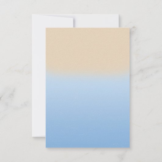 Invitation Tongs modernes de plage Enregistrez la date (Dos)