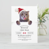 Invitation Tongue de Cat Christmas (Debout devant)