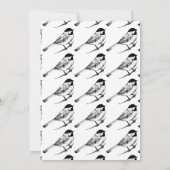 Invitation Tonnerre de chickadee à calotte noire (Dos)