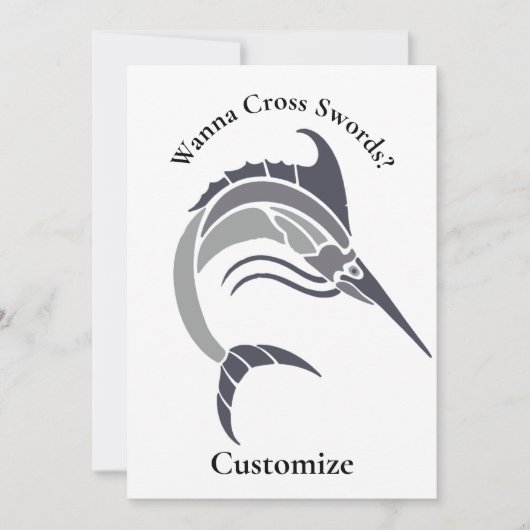 Invitation Tonnerre de poisson-épée (Devant)