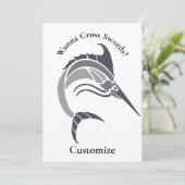 Invitation Tonnerre de poisson-épée (Debout devant)