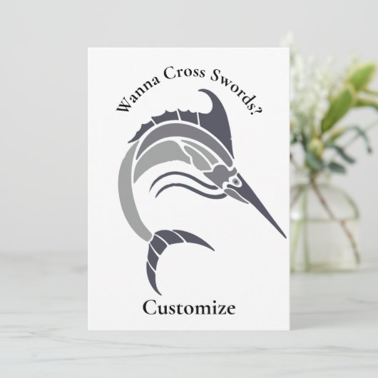 Invitation Tonnerre de poisson-épée (Debout devant)