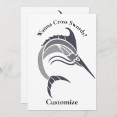 Invitation Tonnerre de poisson-épée (Devant / Derrière)