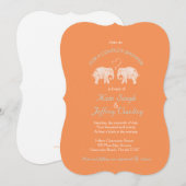 Invitation TONNES D'AMOUR/Eléphant Couleur personnalisée Douc (Devant / Derrière)