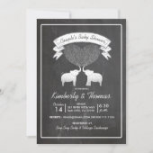 Invitation Tonnes d'amour Neutre Baby shower du couple (Devant)