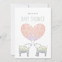 Tonnes mignonnes d'amour BABY SHOWER de coeur d'él