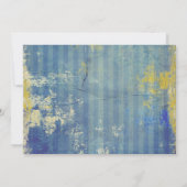 Invitation Tons De Bleu 50 & FABULEUSE Photo Anniversaire (Dos)