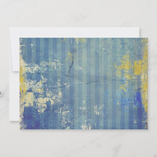 Invitation Tons De Bleu 50 & FABULEUSE Photo Anniversaire (Dos)