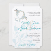 Invitation Tons de terre rustiques Colibri Baiser Oiseaux de (Devant)