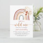 Invitation Tons Muets Boho Arc-en-ciel Pampas Grass Wild Un 1 (Debout devant)