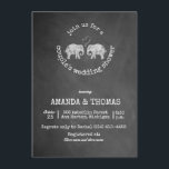 Invitation Tons of Love Chalkboard Le Wedding shower de Coupl<br><div class="desc">Un couple d'éléphants rétro et très artistique, avec des tonnes d'amour l'un pour l'autre pour accueillir ensemble la nouvelle vie. Pour modifier le texte, utilisez l'option personnaliser. Pour des modifications plus étendues du texte, telles que des modifications de la police, de la couleur de police ou de la taille et...</div>