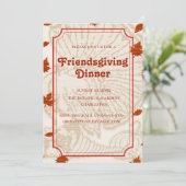 Invitation tons teracotta botaniques Friendsgiving (Debout devant)