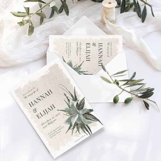 Invitation Tons Vintages botaniques