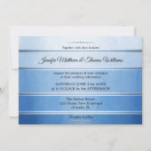Invitation Tonton bleu argenté sur Mariage de ton (Devant)