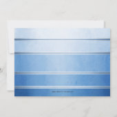 Invitation Tonton bleu argenté sur Mariage de ton (Dos)