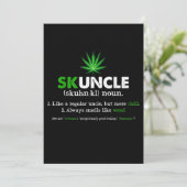Invitation Tonton Skuncle Fumeur de Marijuana Drôle Amant (Debout devant)