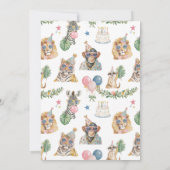 Invitation Too Wild to Be Five Lion Jungle Birthday (Dos)