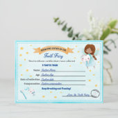 Invitation Tooth Fairy Certificate - Lost Tooth Receipt (Debout devant)