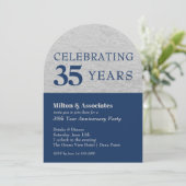 Invitation Top Arc Argent de la Marine (Debout devant)